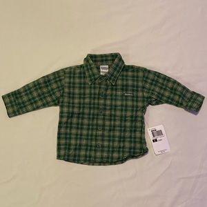 NEW WITH TAGS BABY OSH KOSH 0-3M LONG SLEEVE SHIRT